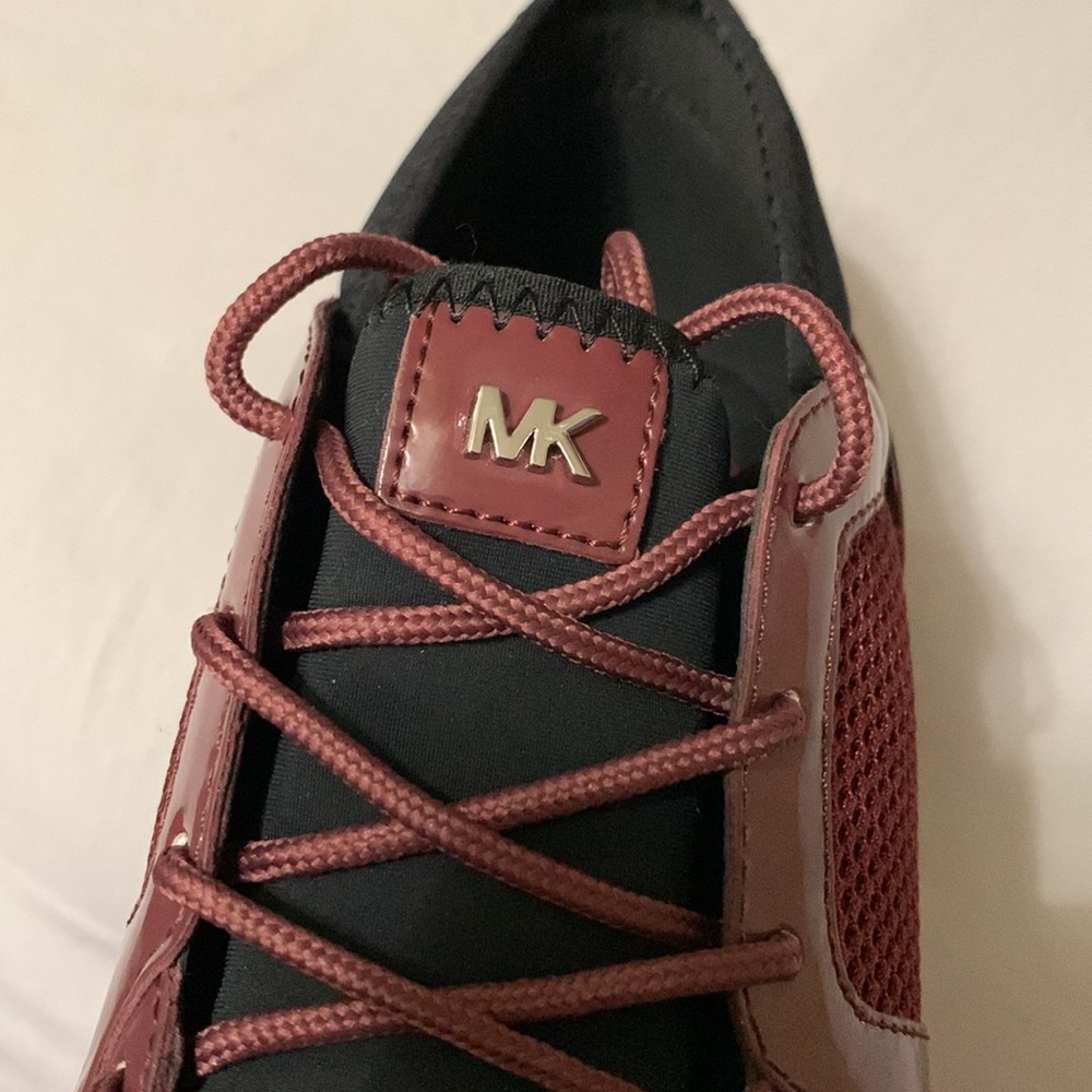 Burgundy, gray and silver Michael Kors shoes only worn once. - Picture 5 of 5